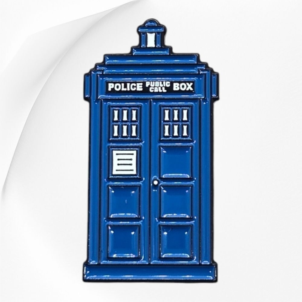 Doctor Who TARDIS Enamel Lapel PIN Blue Police Call Box Whovian Gift Unisex NEW